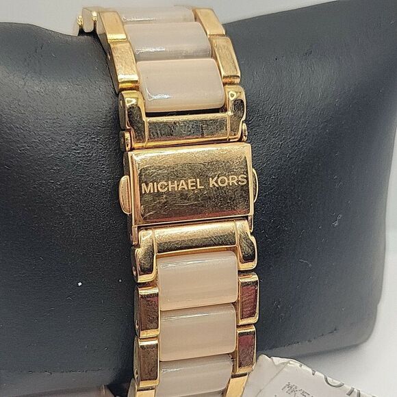 Michael Kors MK5896 Women's Stainless Steel Analog Blush Dial Quartz Watch BC718 - Picture 5 of 10